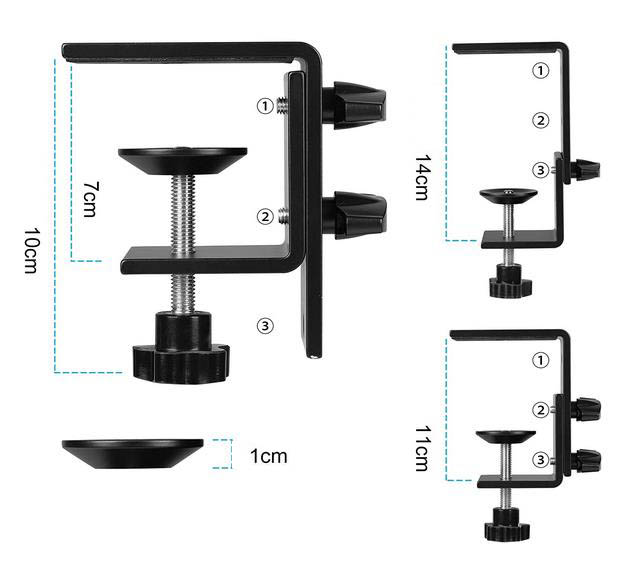 Teleskopická Tyč Stojan Držák na Stůl Desku 56cm
