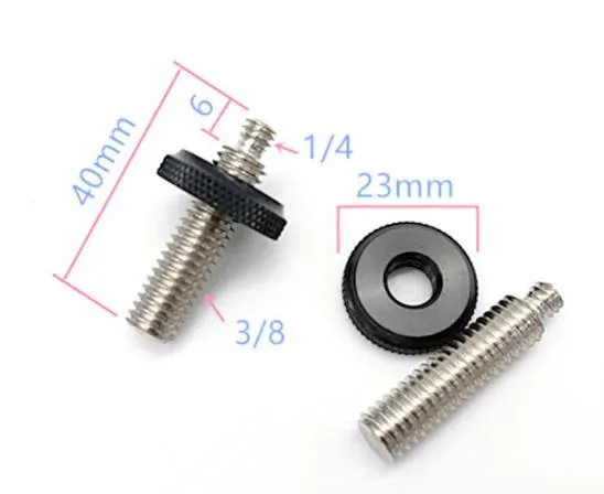 Stativový šroub 3/8" a 1/4" s maticí