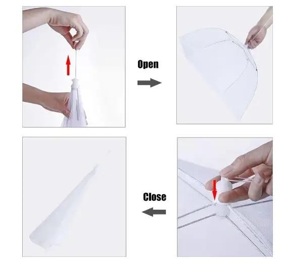 Síťka moskytiéra na jídlo na stůl