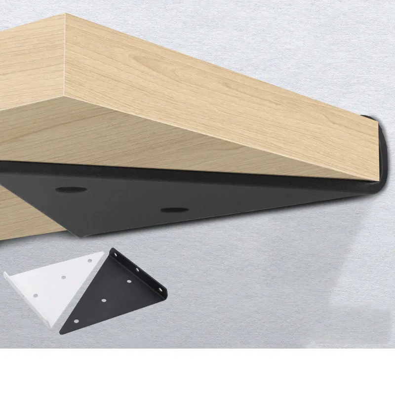 Držák police trojúhelník 130x133mm - černý  [1ks]