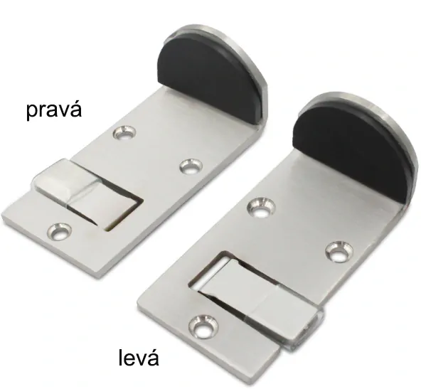 Dveřní zarážka na podlahu 55mm pravá