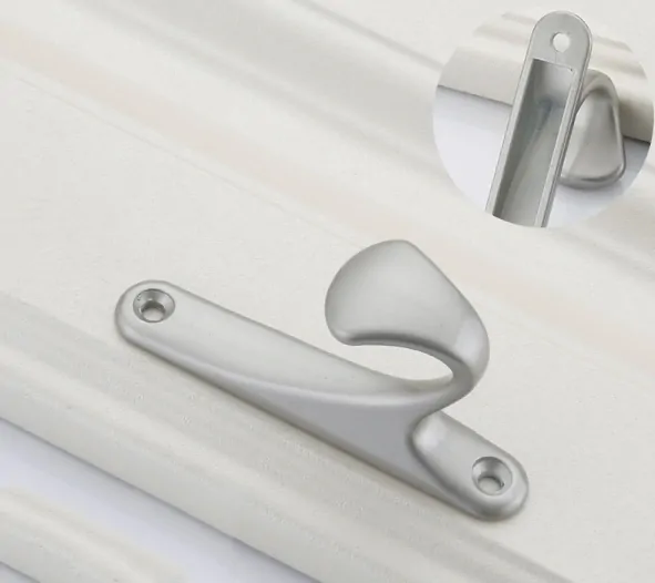 Nábytkový věšák 88mm single stříbrný