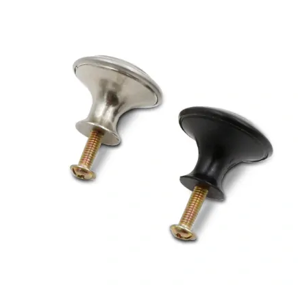 Šuplíkový knop stříbrný nerez M