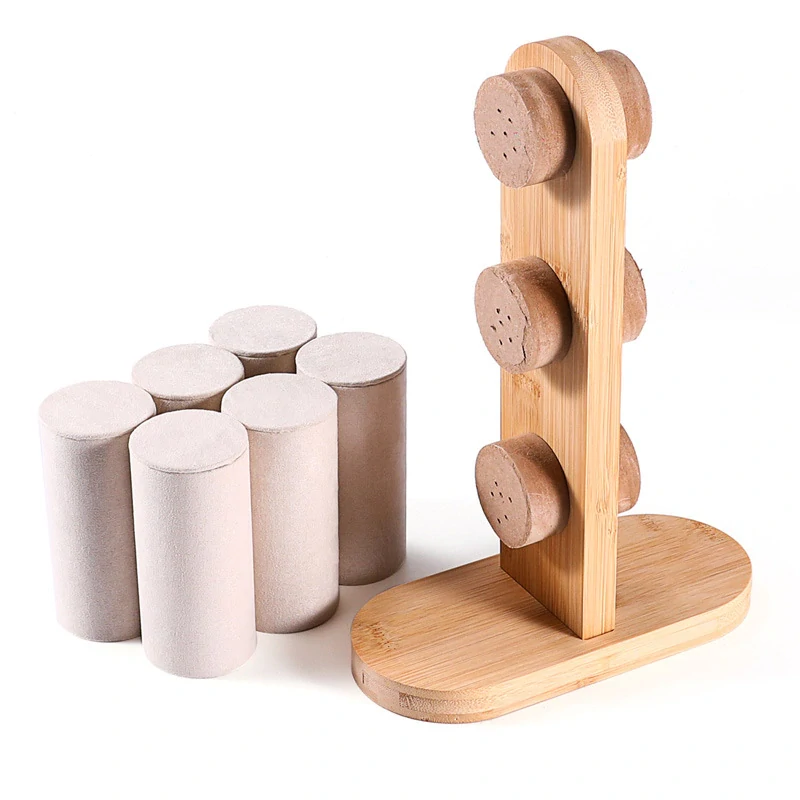 Stojánek, dekolt na náramky 3 řady bílý