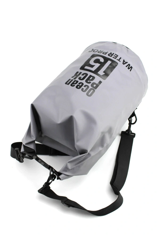 Ocean Pack, vodotěsný vak 15L šedý