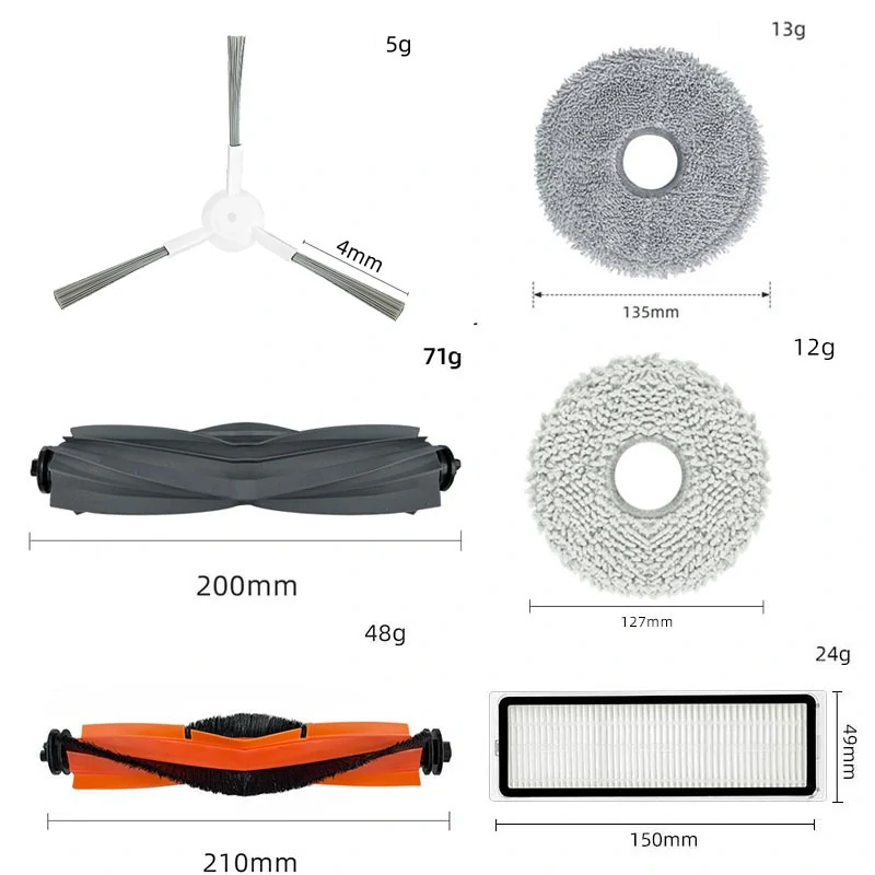 Hlavní kartáč štětinový pro Dreame L10S ultra/ L10 Ultra/L10 Prime