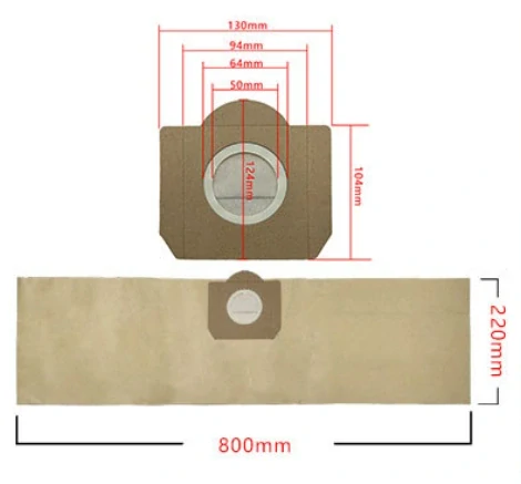 5x Sáček do vysavače Karcher, 6.959-130, WD3.200 MV3 WD3 200 SE4001