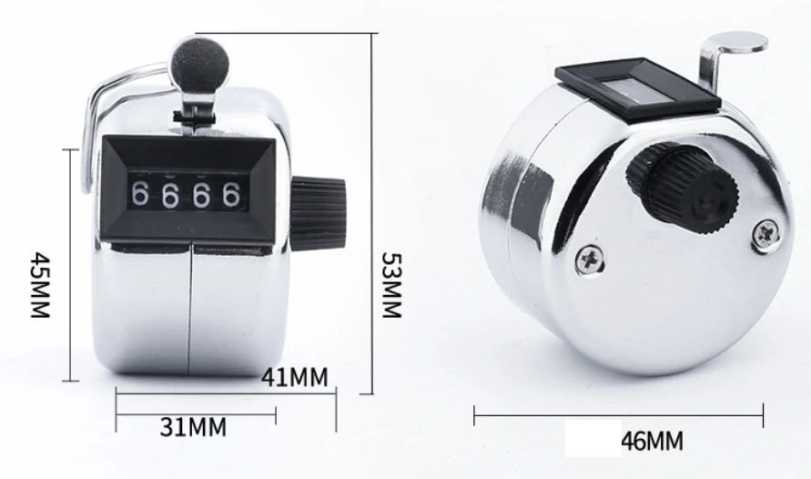 Mechanické ruční počítadlo kovové Clicker