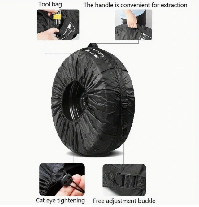 Sada obalů 13″ až 18″ na pneumatiky 4ks, potah na pneu