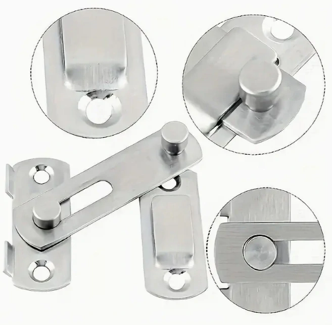 Nerezová dveřní,okenní petlice 62x50mm