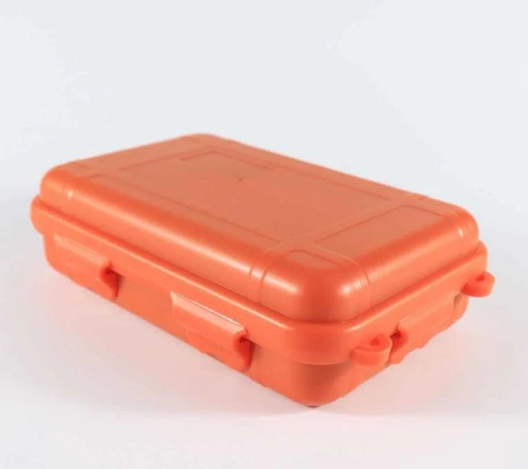 Vodotěsný box pro uložení nářadí EDC pro přežití v přírodě S oranžová