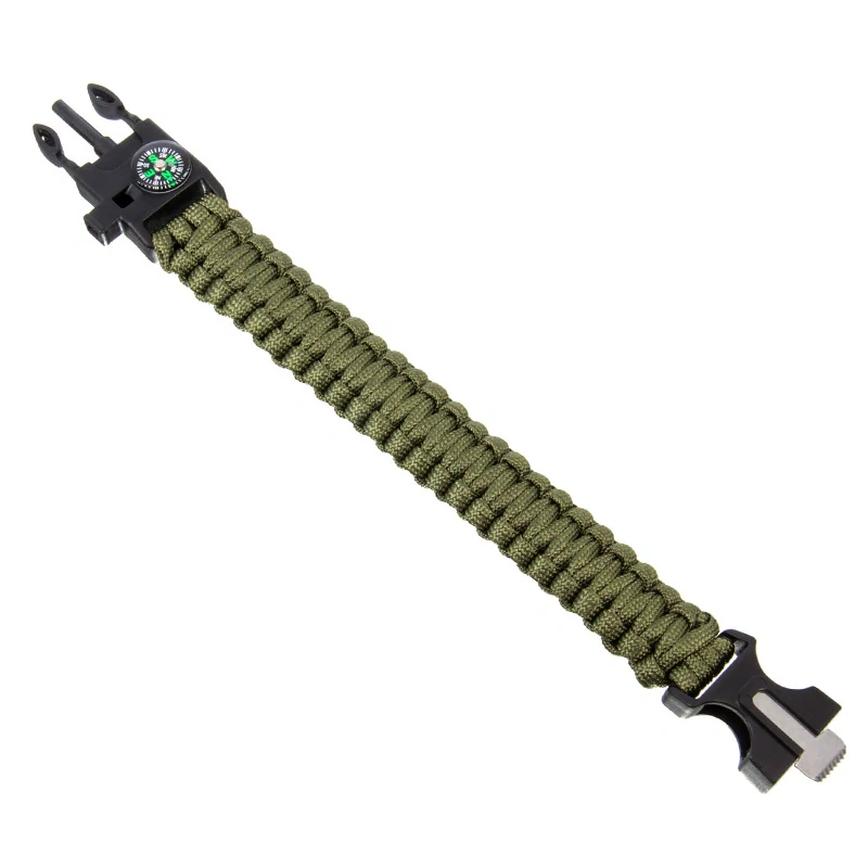 Survival náramek s kompasem 5v1