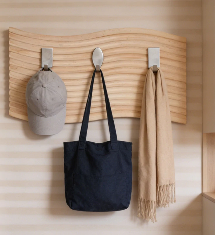 Samolepicí háček – nerez ovál 6 ks