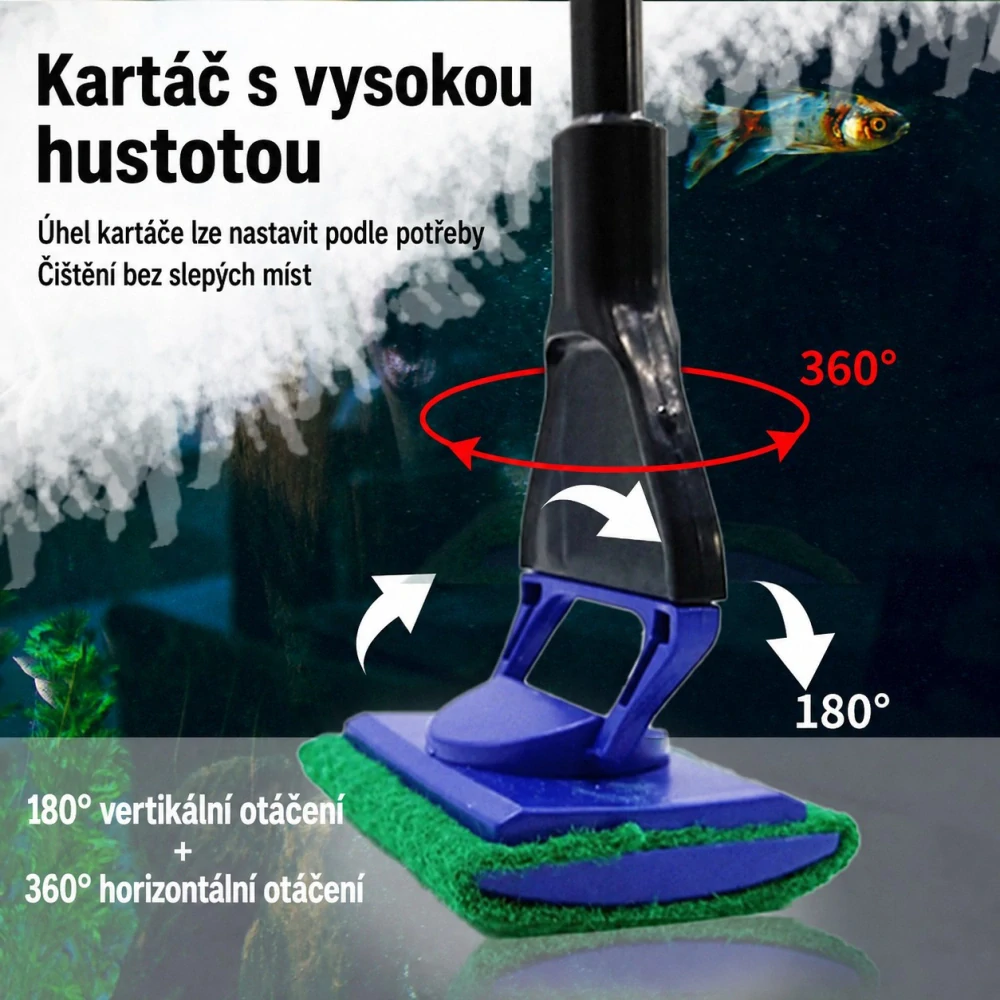 Čisticí sada do akvária 5 v 1 s vyměnitelnými nástavci