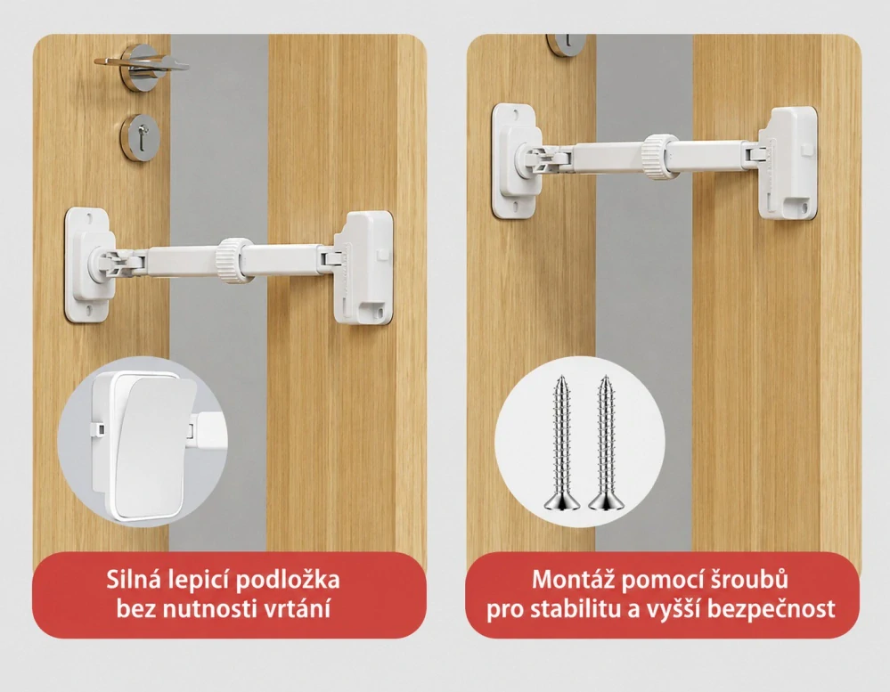 Kloubový omezovač pro okna a dveře