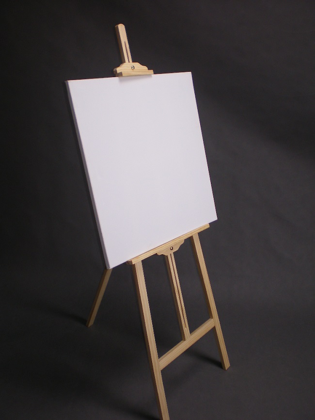 Ateliérový dřevěný malířský stojan 140cm nesložený