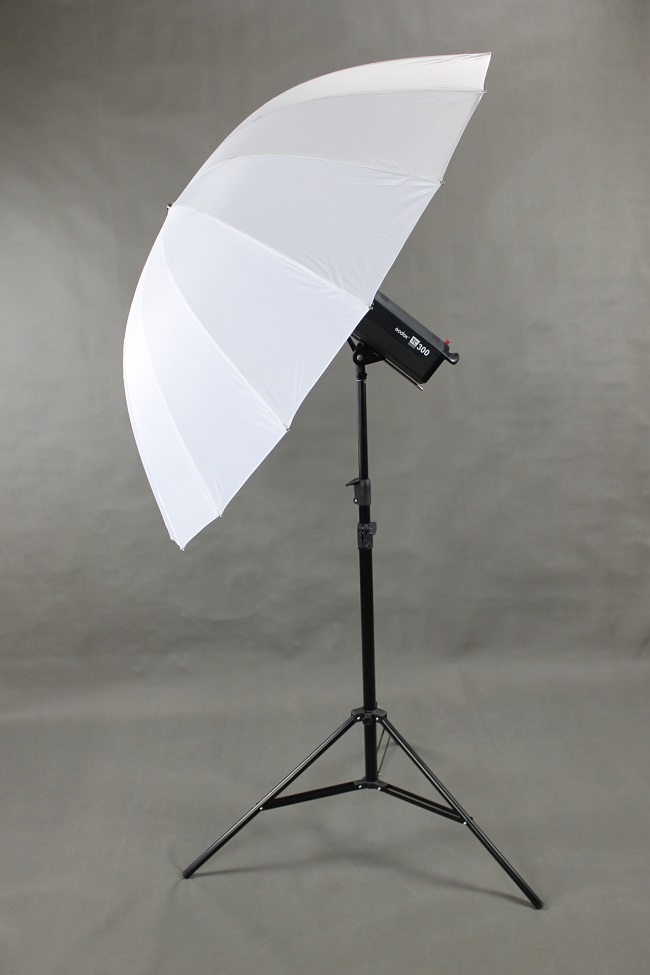 Studiový fotografický deštník 140cm bílý 16