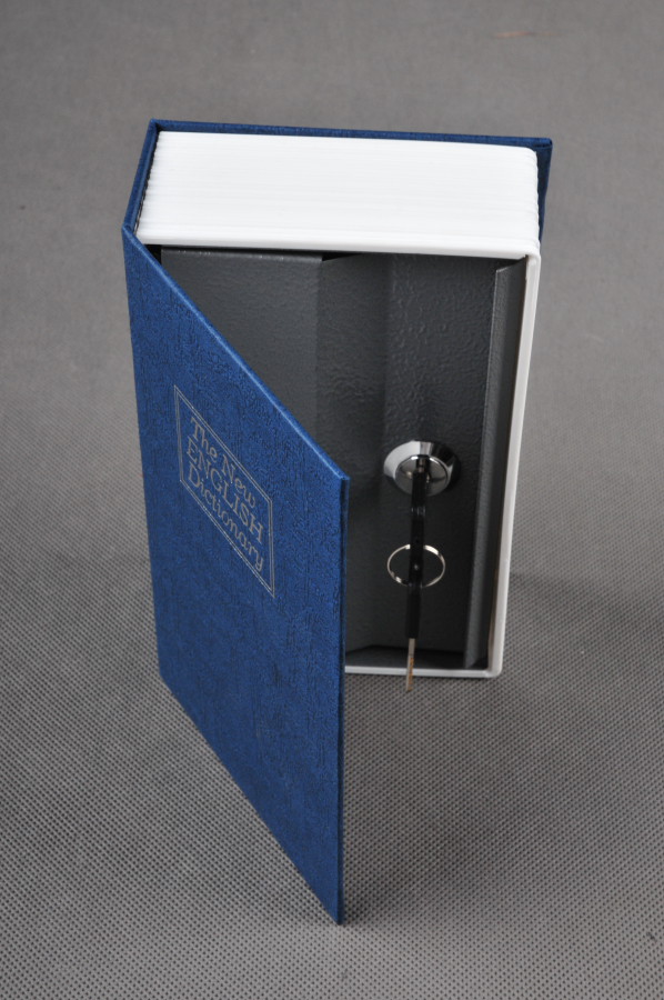 Trezor, pokladnička, kniha slovník 180x120x60mm modrý