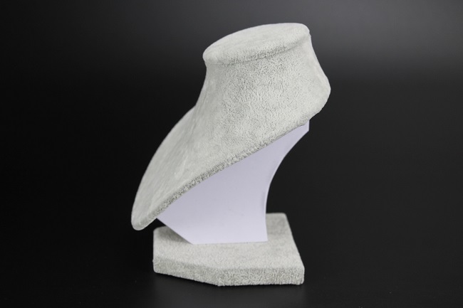 Stojan, stojánek, dekolt na šperky výška 15cm samet