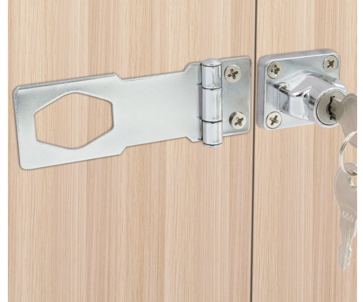 Dveřní petlice uzamykatelná 66mm 1ks