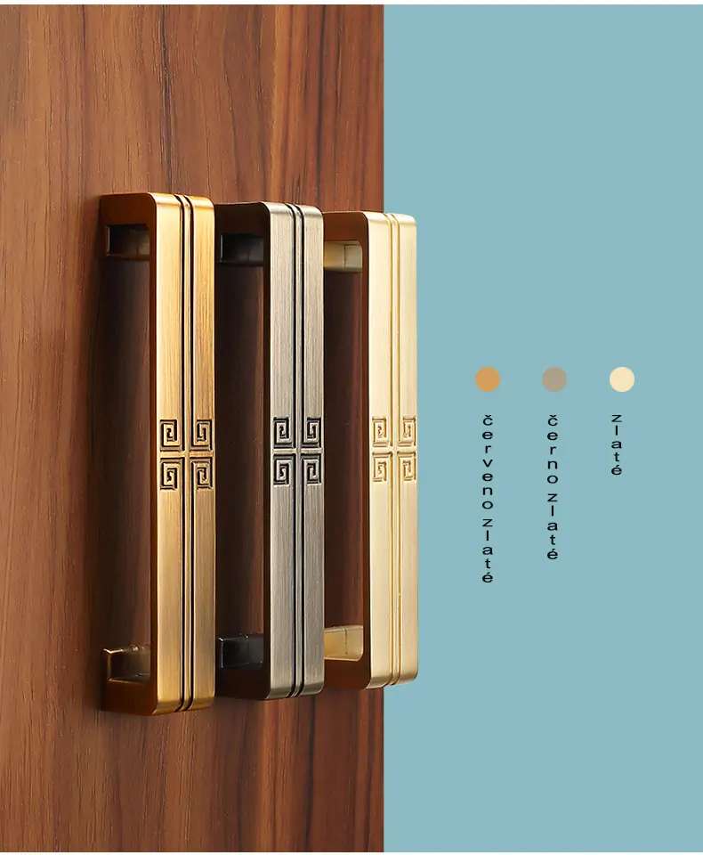 Šuplíkové, dveřní madlo čínský neo styl  6570-96 bronz