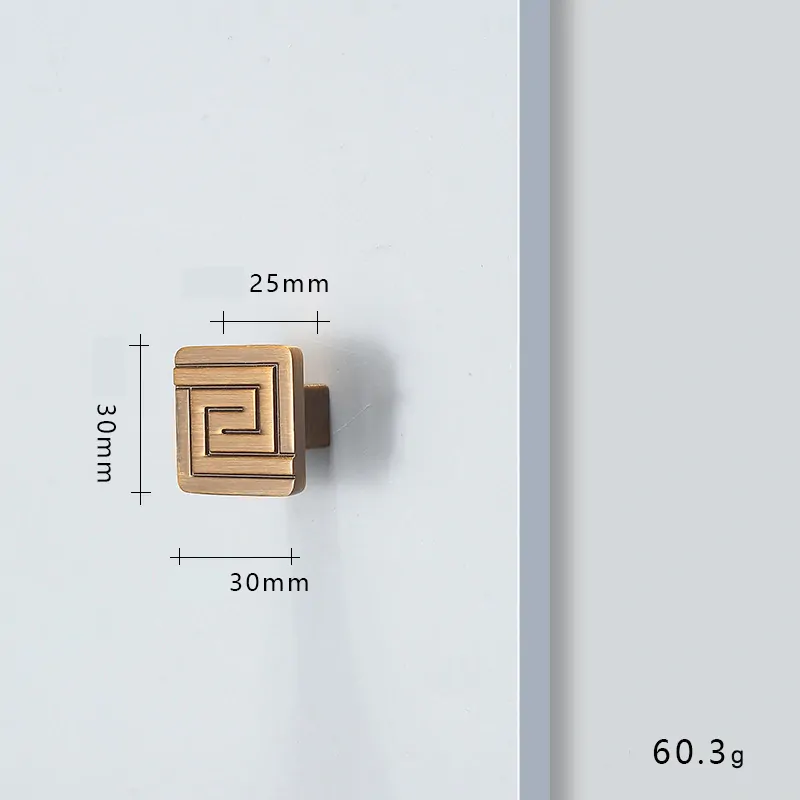 Šuplíkové, dveřní madlo čínský neo styl 8053 knop bronz