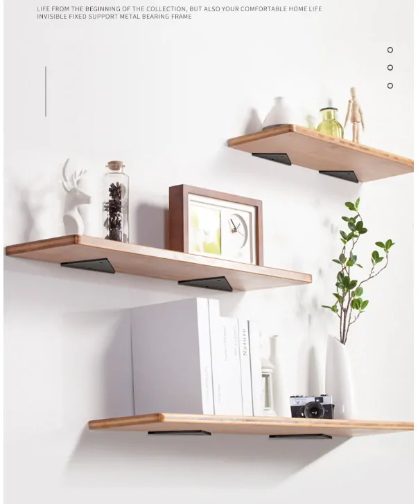 Držák police trojúhelník 130x133mm - černý  [1ks]