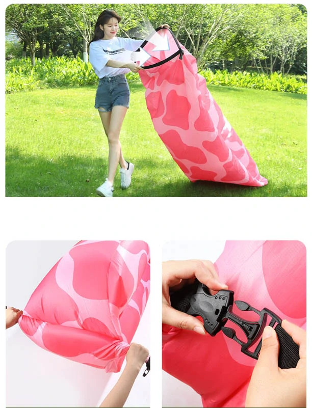 Nafukovací vak Lazy bag dvouvrstvý - modrý