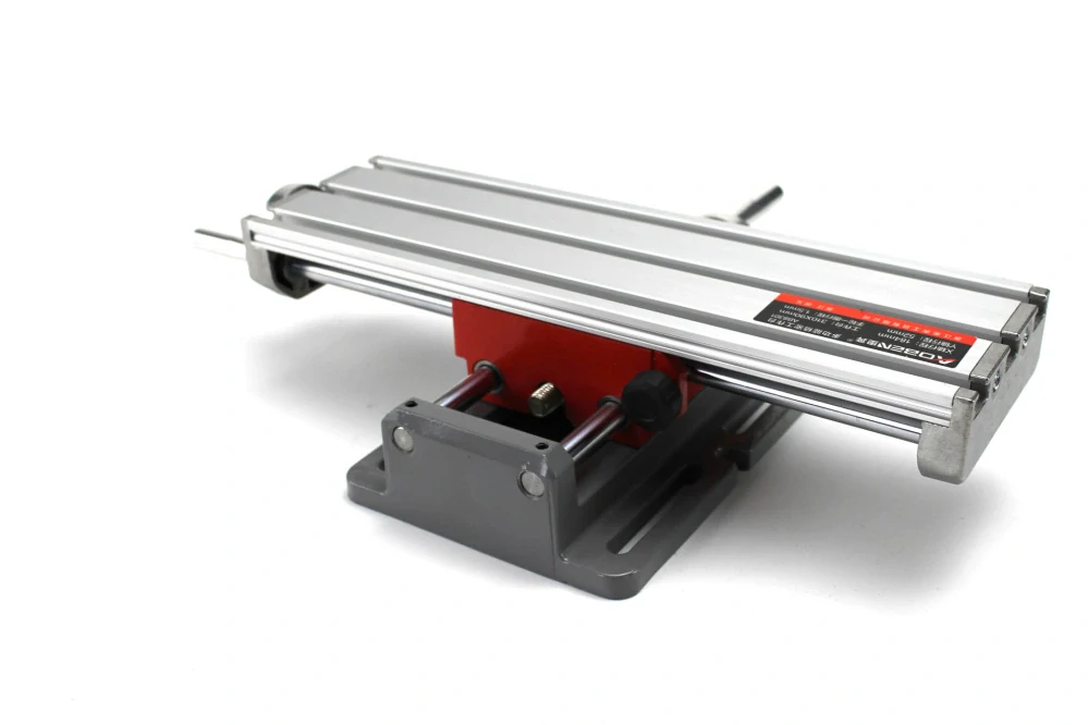 Křížový pracovní stůl 310x90mm červený hliník