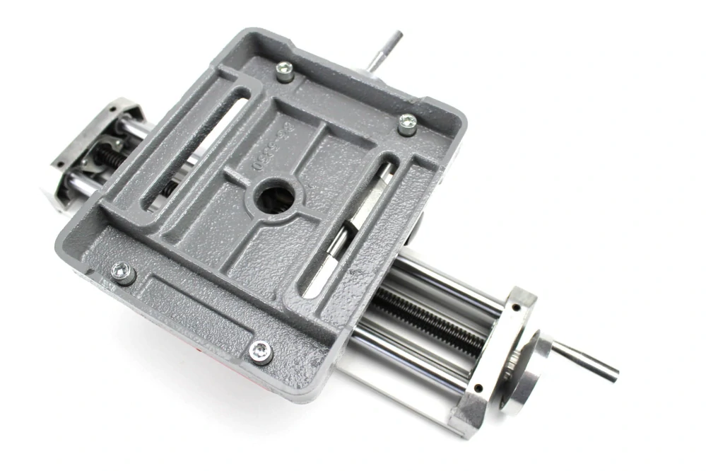 Křížový pracovní stůl 350X100mm červený hliník