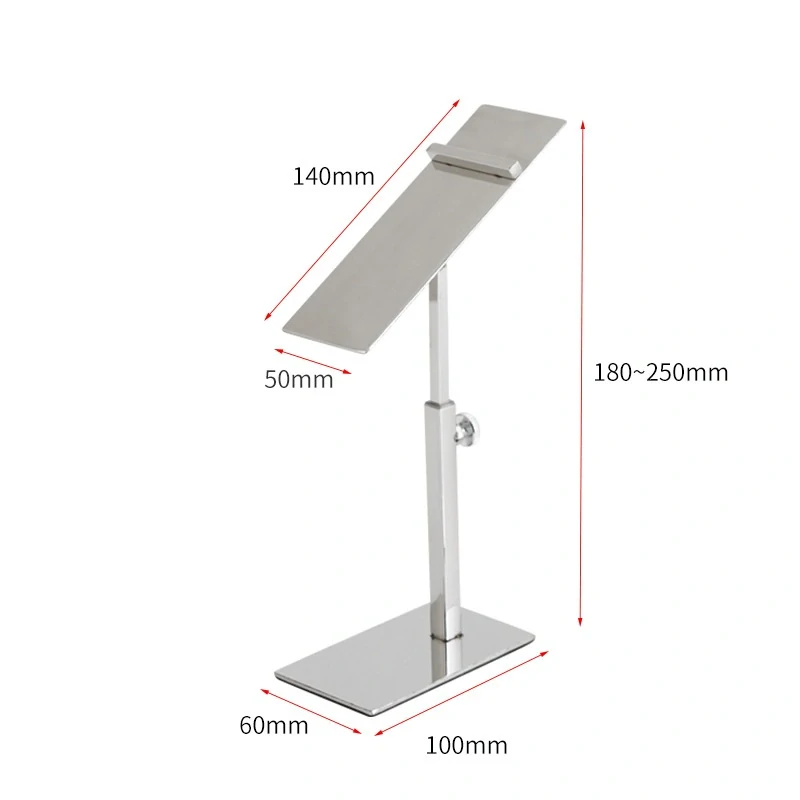 Stojánek na obuv stavitelný, výška 250mm stříbrný