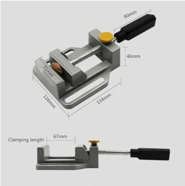Svěrák multifunkční mini 0-67mm, aluminium