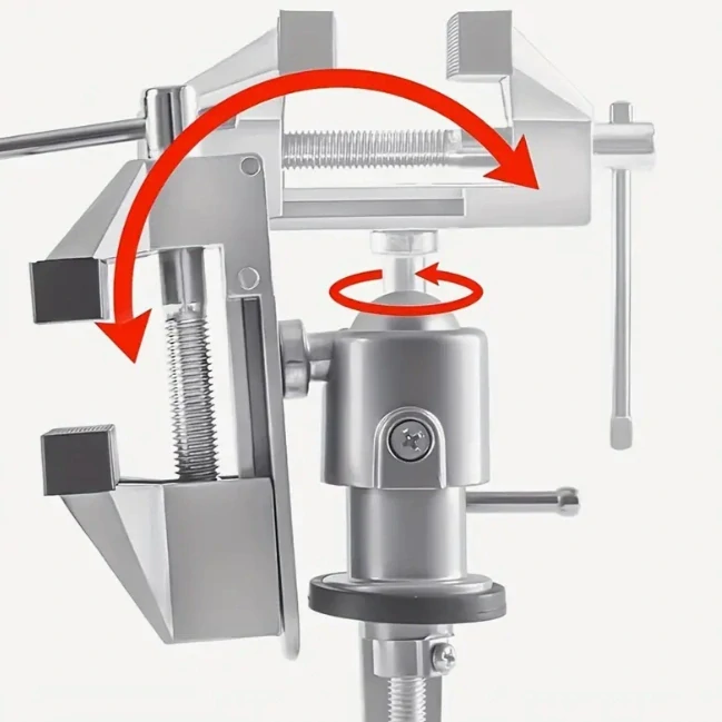 Modelářský svěrák kloubový 0-60mm, aluminium