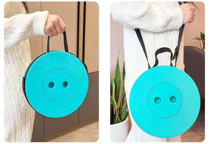 Teleskopická skládací židlička modročerná