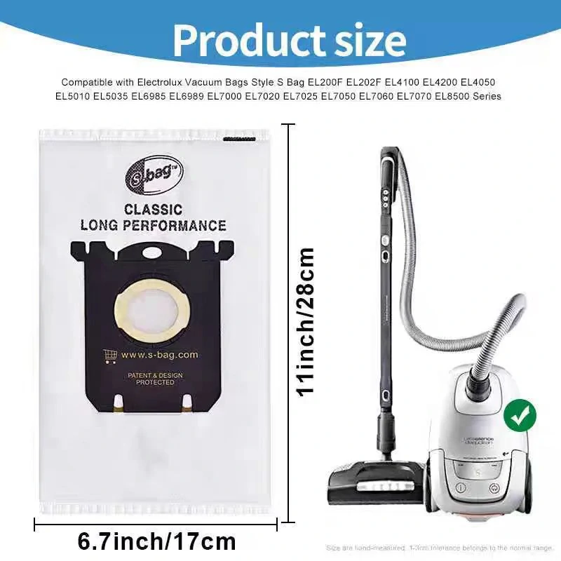 5x Sáčky S-BAG pro vysavače ELECTROLUX PHILIPS AEG S-BAG ZANUSSI VOLTA