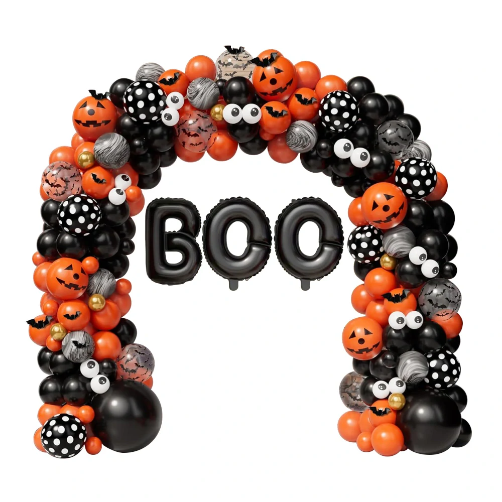 Párty balónky, balónková girlanda halloween BOO 141ks