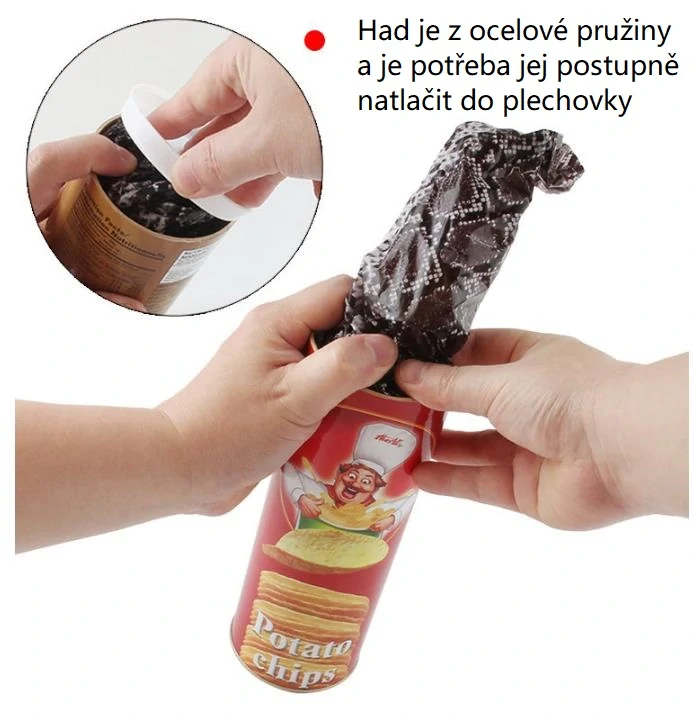 Brambůrky s vyskakovacím hadem