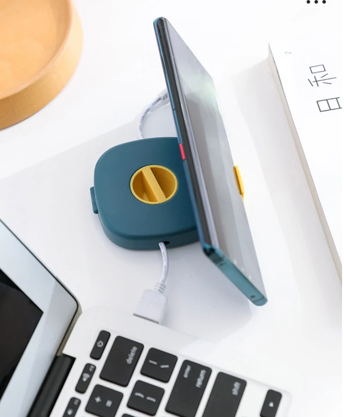 Navijak na usb kabel, navíječ na sluchátka - zelený