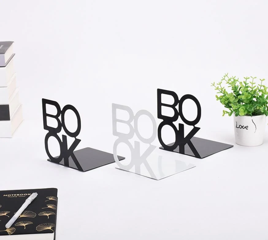 Zarážky na knihy černé BOOK 1 pár