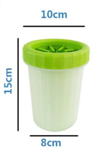 Silikonový kelímek na čištění psích tlapek velký modrý