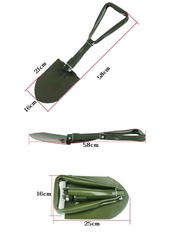 Skládací multifunkční lopatka model L – černá