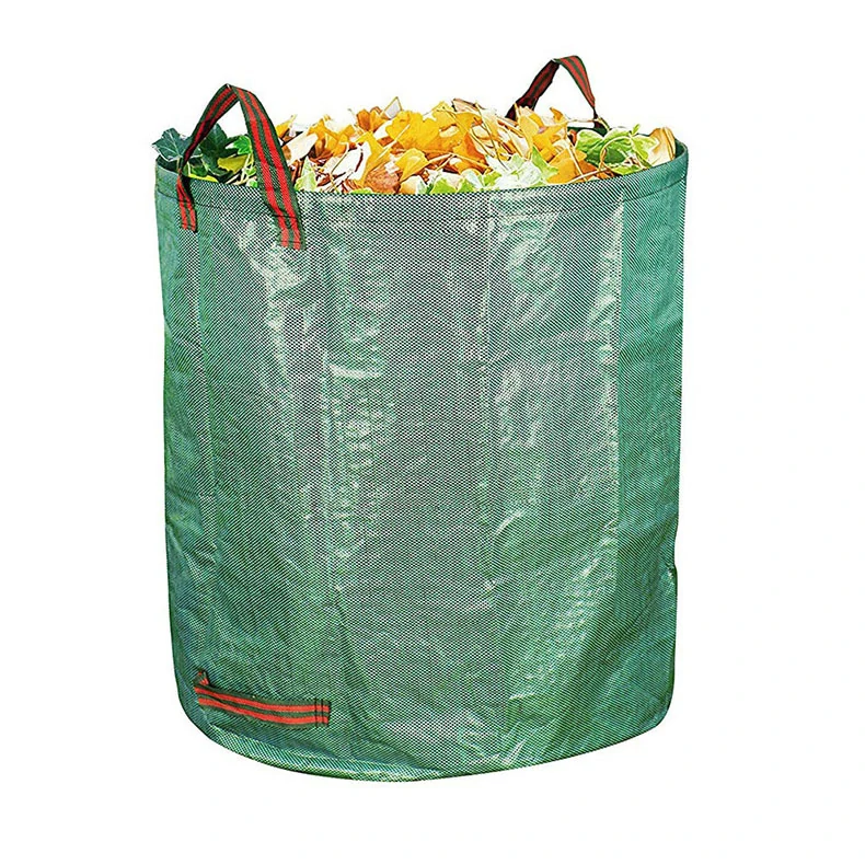 Zahradní koš na listí – 272L / 67×76 cm – zelený