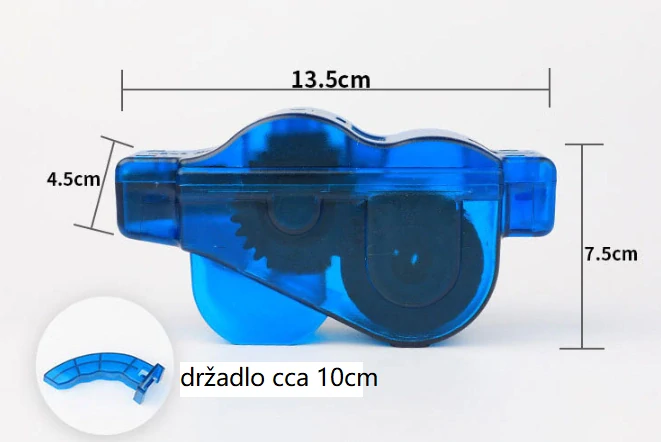 Čistič řetězu na kolo