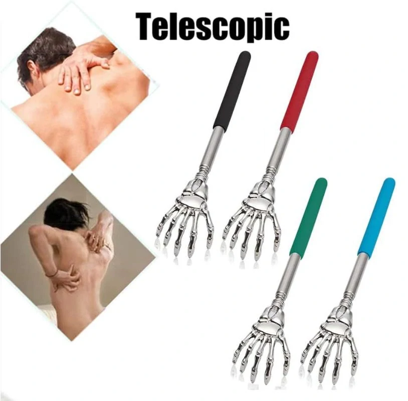 Teleskopické škrabátko, ruka – 1 ks (červené)