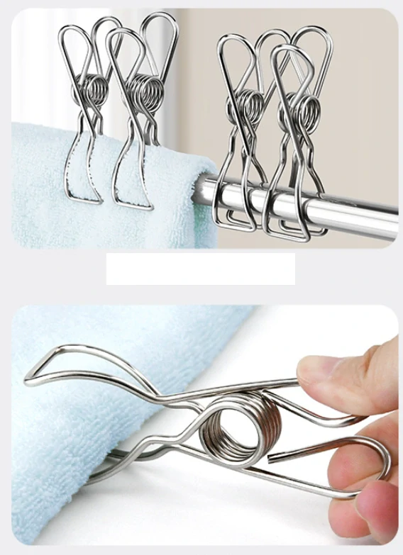 Nerezové kolíčky na prádlo, 10,5cm 10ks