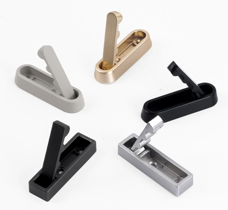 Sklopný háček na šaty černý hranatý