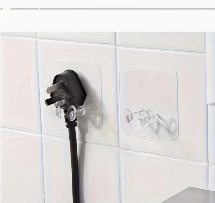 Samolepicí háček pro el. šňůru – sada 3 ks