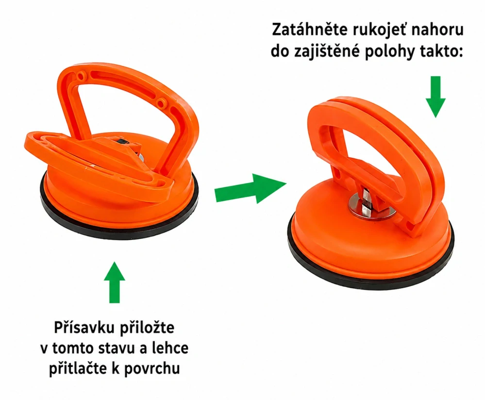 Přísavka na sklo a hladké povrchy – průměr 118 mm