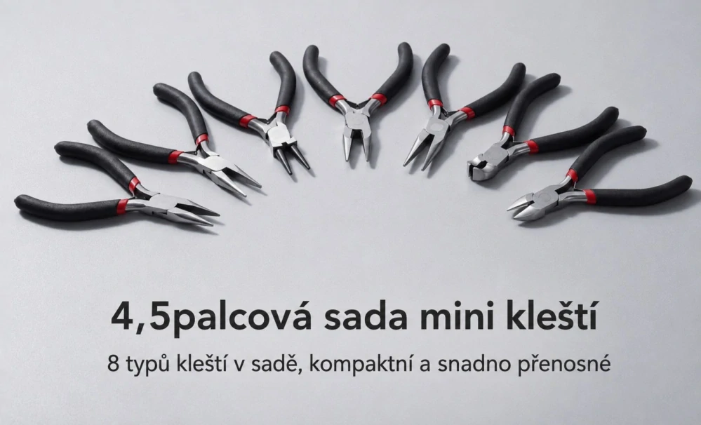 Sada mini kleští – 8 ks