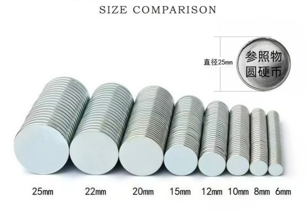 10x Neodymový magnet 10 × 2 mm